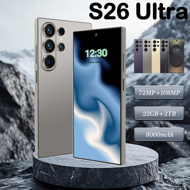 2026 Latest Flagship S26 Ultra 5G Smartphone 16GB+1TB Large Storage 6.9-inch HD Display Gaming Android Phone