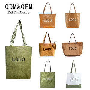 Sac fourre-tout personnalisé en papier DuPont, réutilisable, pour le shopping, sac à bandoulière en Tyvek imprimé, sac de transport pour la promotion de vente au détail, emballage cadeau - Product Image 1