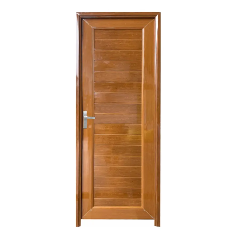 Serie Europea Panel de fibra de madera Diseño de puerta Fibra de plástico UPVC Puerta