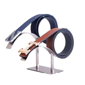 Cửa hàng bán lẻ cửa hàng đạo cụ truy cập hàng đầu giữ vành đai Bảng hàng đầu vàng kim loại người đàn ông vành đai hiển thị đứng - Product Image 5