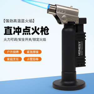 Encendedor de llama directa Honest Micro Torch, llama ajustable, resistente al viento, para uso en exteriores, barbacoas y cocinas. - Product Image 1