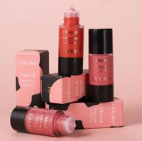 Stick de blush liquide minéral à label privé, fini mat et scintillant, effet nacré fin, illuminateur pour le visage, haute pigmentation, longue tenue, pour carnations claires, moyennes et foncées