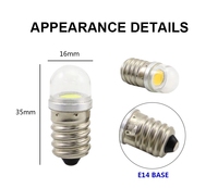 1,5 W E10 ba9s llevó el bulbo de MINI de lámpara indicador luz 3V 6V 12V 24V 36V 48V 60V 72V 6-28V 36V-130V AC/DC 110V 230V