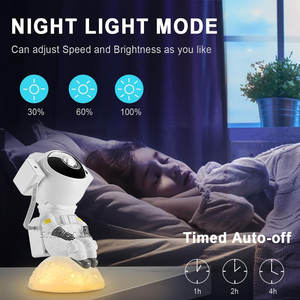 โปรเจคเตอร์ดวง<span class=keywords><strong>ดาว</strong></span> กาแล็กซี่ ไนท์ไลท์ โปรเจคเตอร์นักบินอวกาศ โคมไฟเนบิวลาดวงดาว หัวหมุนได้รอบทิศทาง โปรเจคเตอร์กาแล็กซี่หุ่นยนต์นักบินอวกาศ - Product Image 3