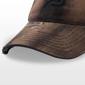 Casquette de baseball déstructurée unisexe en jean délavé 6 panneaux, style papa, imperméable, avec boucle métallique, OEM_ODM - Product Image 6