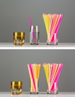 Pailles à boire avec cuillère 2026 pour bars, pubs, granités, idéales pour les anniversaires et les fêtes, fournitures de cuisine et de bar, pailles en plastique