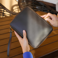 Bolsa Organizadora de Cables Electrónicos de Cuero PU Premium de Fábrica, Bolsa de Transporte de Tecnología para Viajes de Gran Capacidad con Múltiples Compartimentos