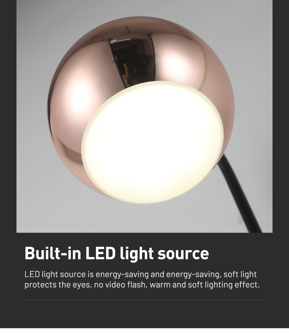 Wholesale Nordic Minimalism Wall Lamp Modern Decorative Rose Gold Ball Wall Lighting Led  Indoor Bed Side Living Room