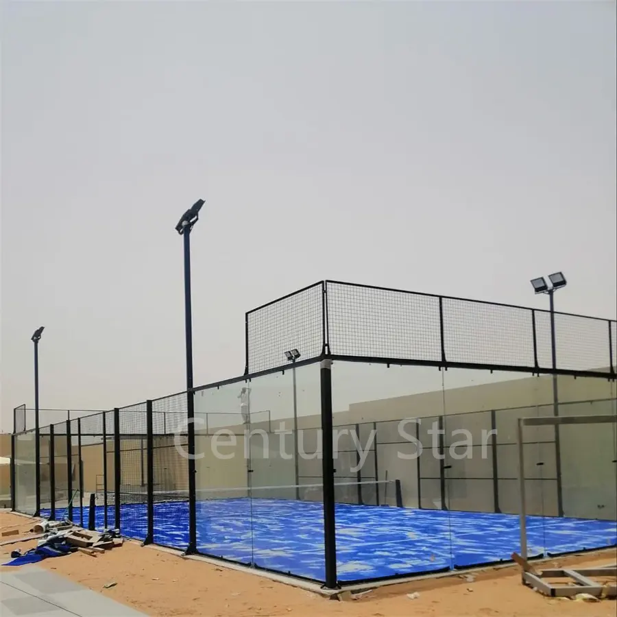 Canchas De Padel Panorámicas De Venta Caliente Canchas De Padel Outdoor Mobiele Panaromic Paddle Court