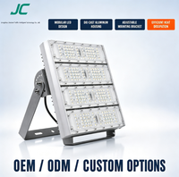 Projecteur LED modulaire d'extérieur avec support de montage réglable, dissipation thermique haute efficacité, lampe LED OEM ODM