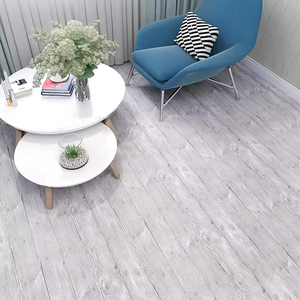 Piso Autoadhesivo de 24x197 Pulgadas, Baldosas para Piso de Garaje, Rollo de Papel Tapiz Gris Impermeable, Adhesivo de Vinilo para Piso de PVC con Aspecto de Madera para Dormitorio - Product Image 5