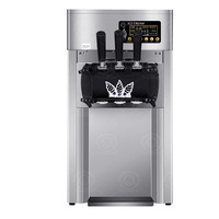 QDMECHPrix compétitif Machine à crème glacée molle verticale à grande vitesse Machine à crème glacée molle automatique pratique à trois couleurs
