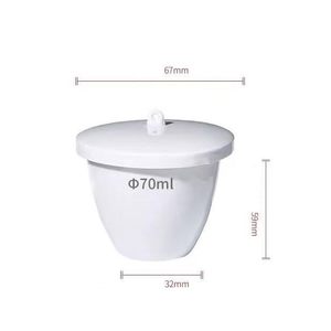 ถ้วยหลอมอลูมินาพอร์ซเลน 25 30 50 มล. ทนความร้อนสูง สำหรับสารเคมีในห้องปฏิบัติการ พร้อมฝาปิด แพ็ค 10 ชิ้น - Product Image 4