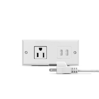 Bande d'alimentation encastrée de petite taille œillet d'alimentation de bureau conférence dans la prise de courant de bureau avec ports USB prise de courant de bureau