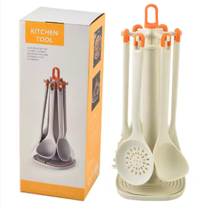 Utensilios de Cocina de Silicona de Grado Alimenticio Libres de BPA, Juego de 7 Piezas con Confeti de Colores - Product Image 4