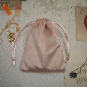 Custom Logo Printing <b>Small</b> Velvet Jewelry Packaging Luxury Drawstring <b>Bag</b> Gift Perfume Pouch - Product Image 5