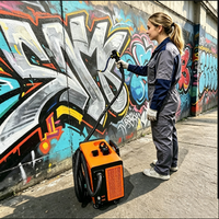 Nouveau modèle de machine de nettoyage laser pulsé 100W 200W 300W pour la peinture, les graisses tenaces, la rouille, le métal, l'acier et la pierre