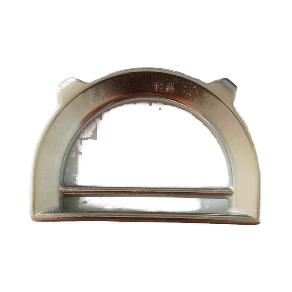304 316 Stainless Steel Two Support D-Ring Marine Boat Clamp with Round Shave Wire Rope Inch Measurement System
