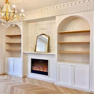 Armoire en bois massif française, placard, armoire murale pour salle à manger - Product Image 2