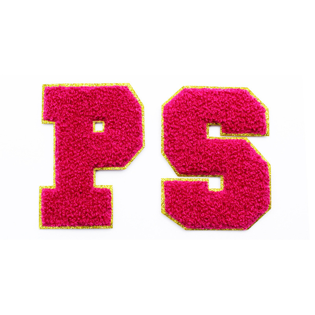 Heat Press 3d Puff Patches Towel Embroidered Patches Custom Logo Design Iron on Embroidered Chenille Patches