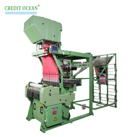 CREDIT OCEAN Machine à tisser jacquard électronique pour étiquettes élastiques, machine industrielle à motifs de rubans jacquard