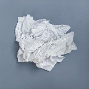 Paños de limpieza Feibo de algodón 100% grado A, tipo trapo, blancos, 10-25 kg, absorbentes de aceite y agua para limpieza industrial - Product Image 1