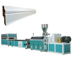 Automatic Decorative PVC Profile Wall Protector Corner Baseboard Skirting Board Making Extruder Machine