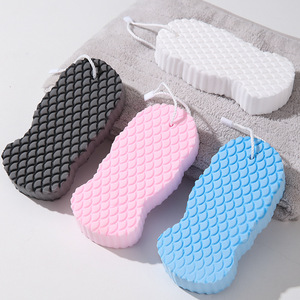Baby <b>Bath</b> <b>Sponge</b> Fish Scale Pattern 3D Gentle Skin Scrubber For Infants 0-12 Months Bathroom Use - Product Image 3
