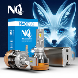 Bao Evo bán buôn 180W 90W <span class=keywords><strong>NQ</strong></span> H1 H3 xe Led Đèn Pha 9005 9006 tự động đèn pha 21600lm faros Luces H11 H7 focos luz LED bóng đèn H4 - Product Image 5