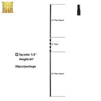 Balustres en fer creux pour escalier, à torsion simple et double