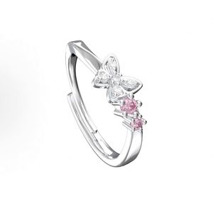 Anillos De Pareja Silver Plated <b>Couple</b> Jewelry Full Diamond Butterfly Best Friend <b>Ring</b> Pink Diamond Zirconia <b>Couple</b> <b>Ring</b> - Product Image 4