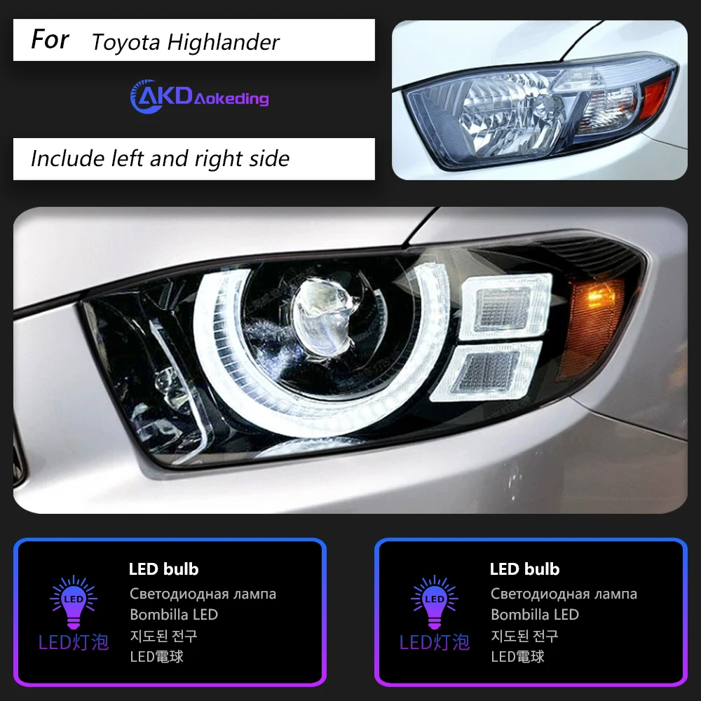 highlander 2008 headlights