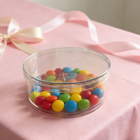 Boîtes à dessert jetables en plastique transparentes pour mousse au chocolat, fête d'anniversaire