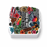 Autocollants personnalisés découpés à la forme, impression de logos en vinyle pour ordinateurs portables, bouteilles, emballages et cadeaux promotionnels