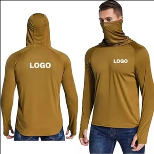 เสื้อตกปลาแขนยาวผู้ชายสั่งทำพิเศษ ระบายอากาศได้ดี ป้องกันรังสียูวี พิมพ์ลาย พร้อมหน้ากาก - Product Image 5