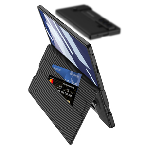 Étui pliable antichoc en cuir GKK pour Samsung Z Fold 7 6, avec rabat en suède, porte-cartes et protection intégrale - Product Image 6