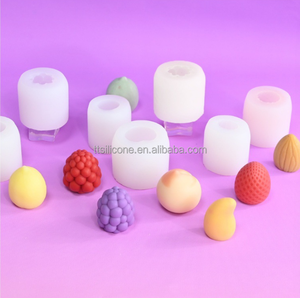 Moule en silicone en forme de fruits <span class=keywords><strong>3D</strong></span> pour la décoration de gâteaux, pour framboise, citron, fondant, bougie, pâtisserie, public cible : <span class=keywords><strong>boulanger</strong></span> - Product Image 6