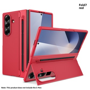 เคสโทรศัพท์พับได้ Huanmin Factory สำหรับ Samsung ZFold ลด 30% พร้อมขาตั้งและช่องใส่ปากกาสปริง - Product Image 6