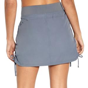 Celana pendek Golf wanita, pakaian latihan Golf Tenis polos warna polos, rok pendek Yoga kebugaran Gym elastisitas pinggang tinggi dengan saku 2024 - Product Image 4