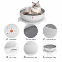 Lit pour chat intelligent USMILEPET, chauffant et rafraîchissant, design ouvert, température réglable, capteur infrarouge, musique naturelle, contrôle par application