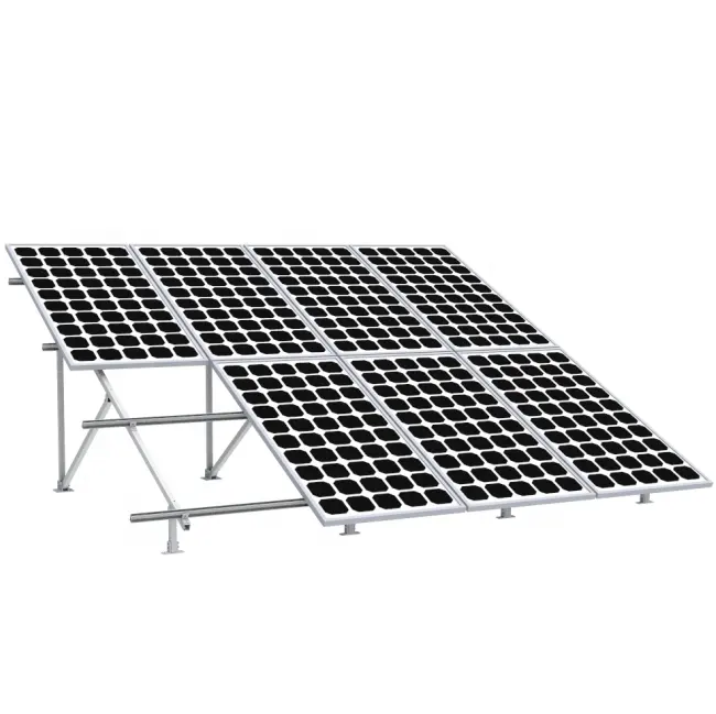 Komplette Solar Park Boden halterungen Solar panel Rack Zement Pier Aluminium PV-Montage für netz unabhängige Solaranlage