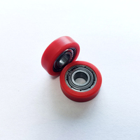 Roulettes de porte coulissante en POM de haute qualité 19MM, roues en plastique 6x19x6mm avec roulement 696