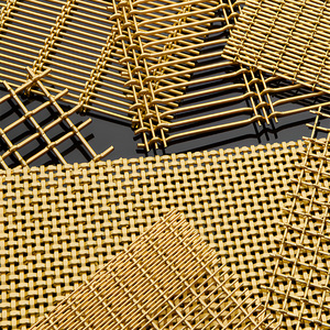 Treillis métallique décoratif tissé en acier inoxydable personnalisé haut de gamme vieux Bronze or <span class=keywords><strong>maille</strong></span> décorative pour le pliage de porte d'armoire à la maison - Product Image 1