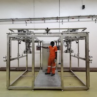 Tas industri otomatis-in-Box mesin pengisi aspetik untuk minuman/Jam kontrol PLC logam 3 ton/Jam kapasitas buatan Tiongkok