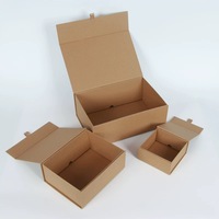 Boîte magnétique en kraft recyclable de qualité supérieure, boîte d'emballage en kraft pliable personnalisée imprimée