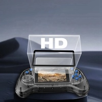 Q8 Console de jeu rétro lecteur de jeu vidéo numérique Transparent portable écran 3 pouces 800 jeux en 1 sortie TV prise en charge 2 joueurs