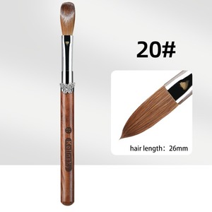 Kolinsky Acrylique Brosse À Ongles Bois De Santal <span class=keywords><strong>Papillon</strong></span> Manche Serti UV Gel Sculpture Stylo Brosse Liquide Poudre DIY Ongles <span class=keywords><strong>Dessin</strong></span> - Product Image 2