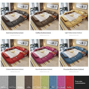 <span class=keywords><strong>Lit</strong></span> <span class=keywords><strong>de</strong></span> massage USB en <span class=keywords><strong>bois</strong></span>, ensemble <span class=keywords><strong>de</strong></span> mobilier <span class=keywords><strong>de</strong></span> chambre à coucher intelligent, moderne et luxueux, taille King, nouvelle technologie fonctionnelle, <span class=keywords><strong>lit</strong></span> intelligent Queen - Product Image 3