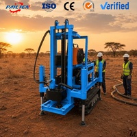 Foreuse hydraulique sur chenilles Pailien Diesel pour puits profonds de 200 m pour forage de sondages