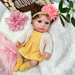 Adorable poupée reborn <span class=keywords><strong>en</strong></span> <span class=keywords><strong>silicone</strong></span> de 30 cm, yeux ouverts, cheveux de différentes couleurs, jouets pour bébés, poupée compagnon pour nourrissons - Product Image 4